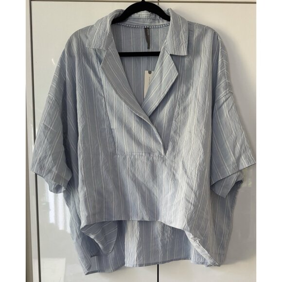 NWT Size M - Anthropologie The Dylon Short-Sleeve Wide-Placket Top (NWT US$98) - Picture 2 of 16